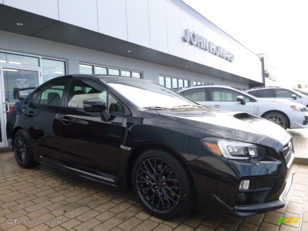 2016 WRX STI - Crystal Black Silica / Carbon Black photo #1