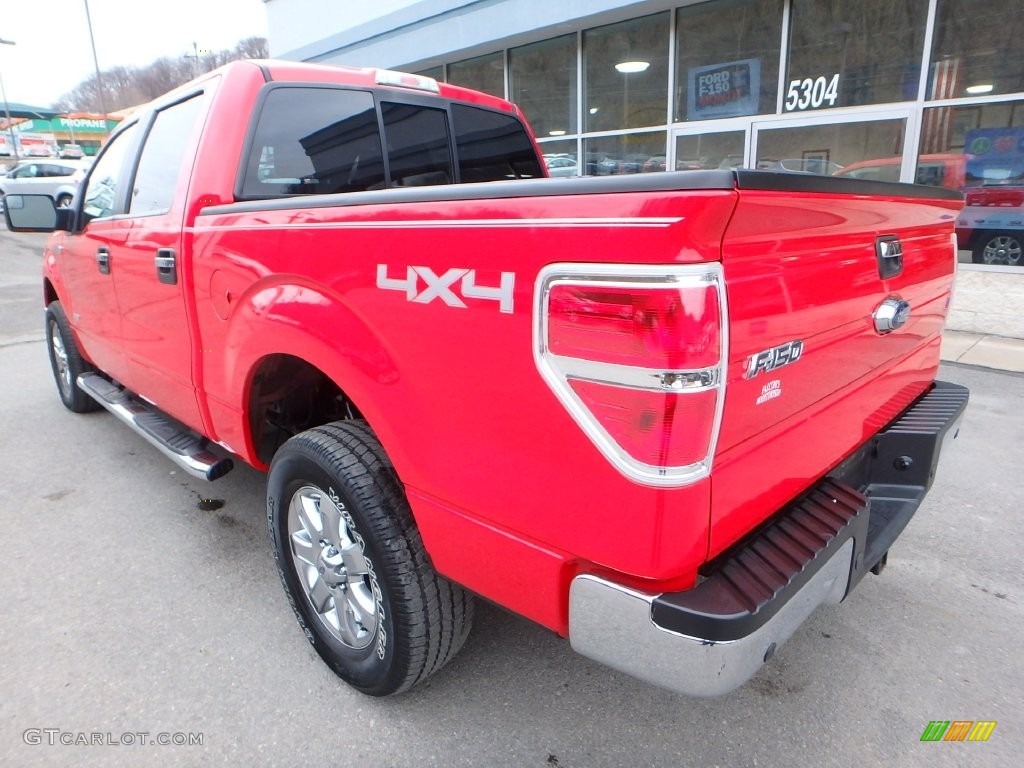 2013 F150 XLT SuperCrew 4x4 - Race Red / Steel Gray photo #8