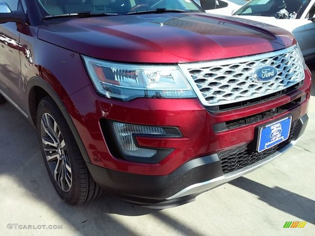 2016 Explorer Platinum 4WD - Ruby Red Metallic Tri-Coat / Platinum Medium Soft Ceramic Nirvana Leather photo #2