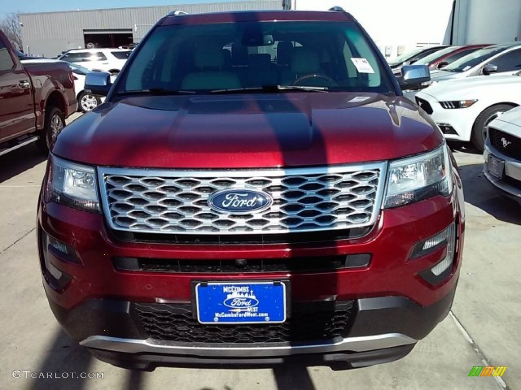 2016 Explorer Platinum 4WD - Ruby Red Metallic Tri-Coat / Platinum Medium Soft Ceramic Nirvana Leather photo #6