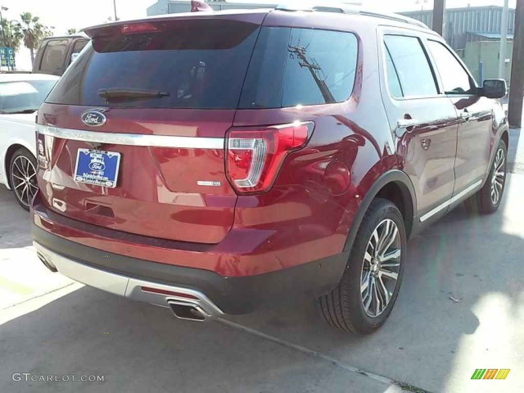 2016 Explorer Platinum 4WD - Ruby Red Metallic Tri-Coat / Platinum Medium Soft Ceramic Nirvana Leather photo #10