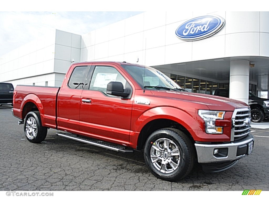 2016 F150 XLT SuperCab - Ruby Red / Medium Earth Gray photo #1