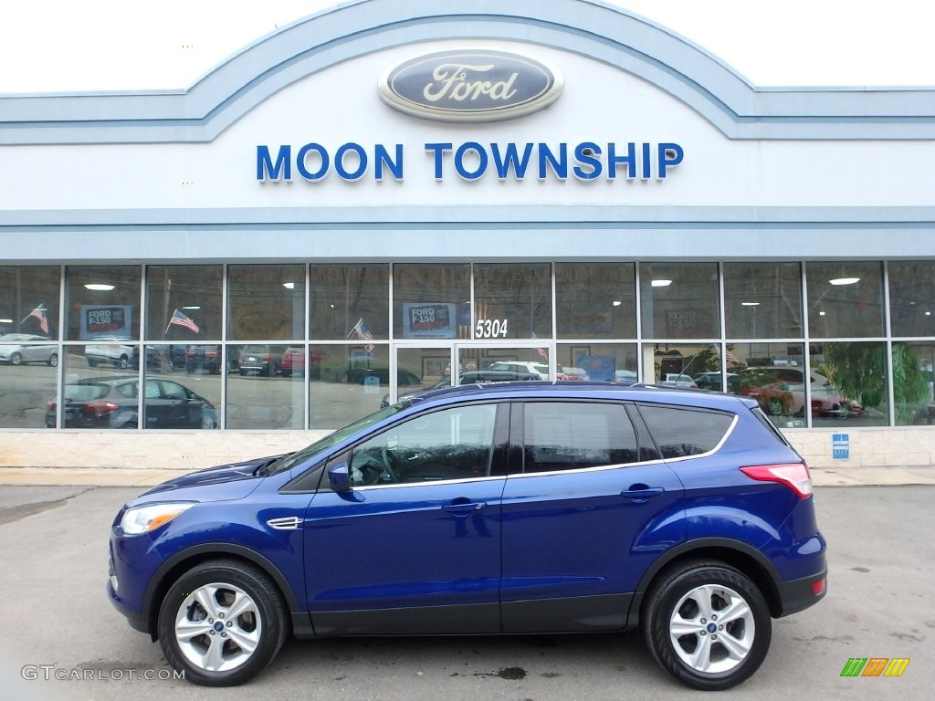 2013 Escape SE 1.6L EcoBoost 4WD - Deep Impact Blue Metallic / Charcoal Black photo #7