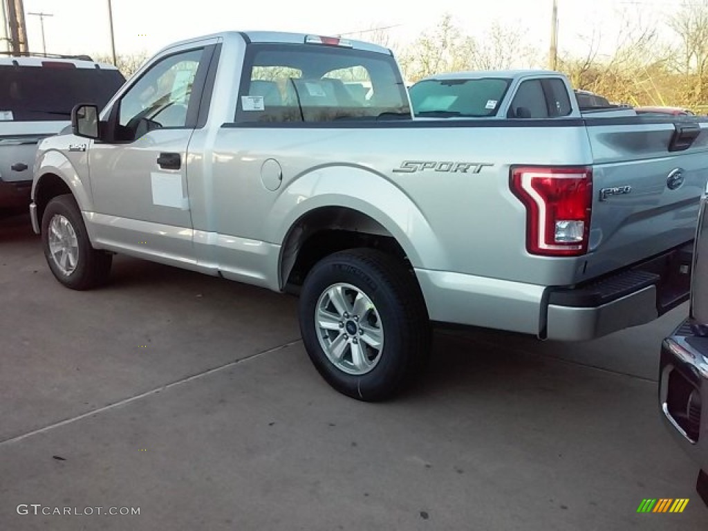 2016 F150 XL Regular Cab - Ingot Silver / Medium Earth Gray photo #7
