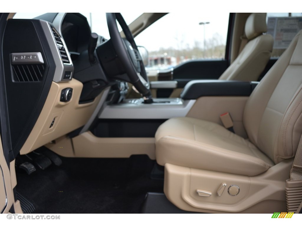 2016 F150 Lariat SuperCrew 4x4 - Ruby Red / Medium Light Camel photo #10