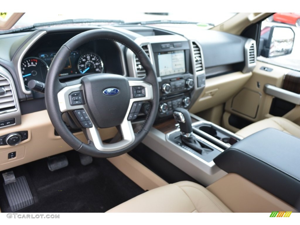2016 F150 Lariat SuperCrew 4x4 - Ruby Red / Medium Light Camel photo #11