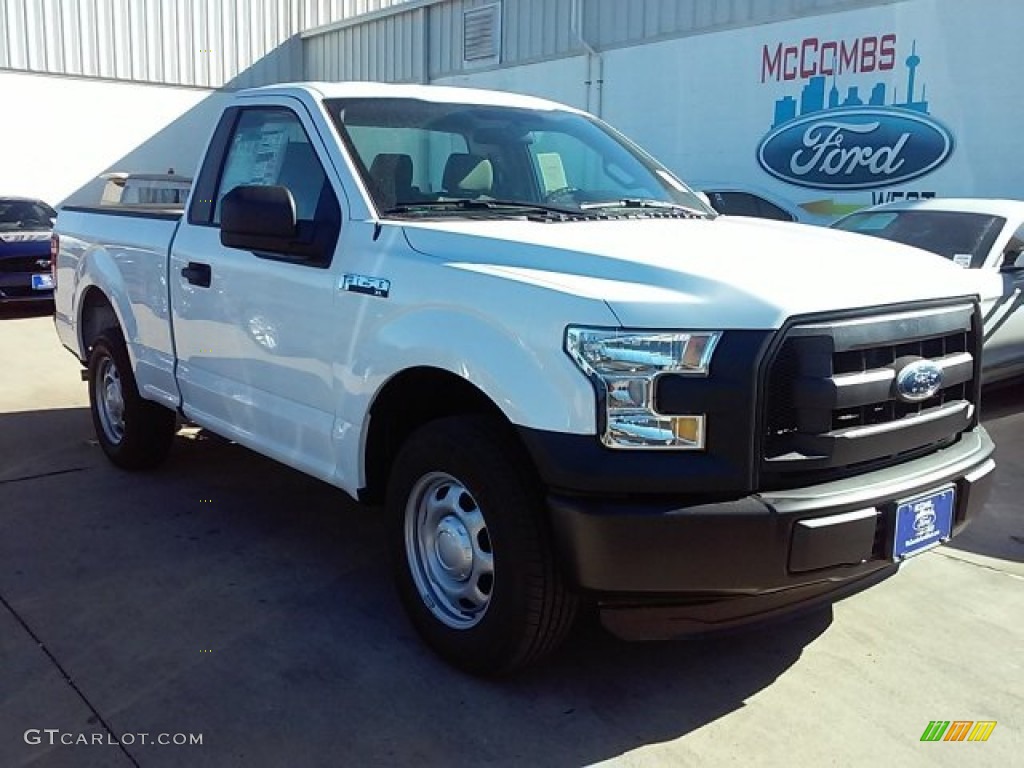 2016 F150 XL Regular Cab - Oxford White / Medium Earth Gray photo #1