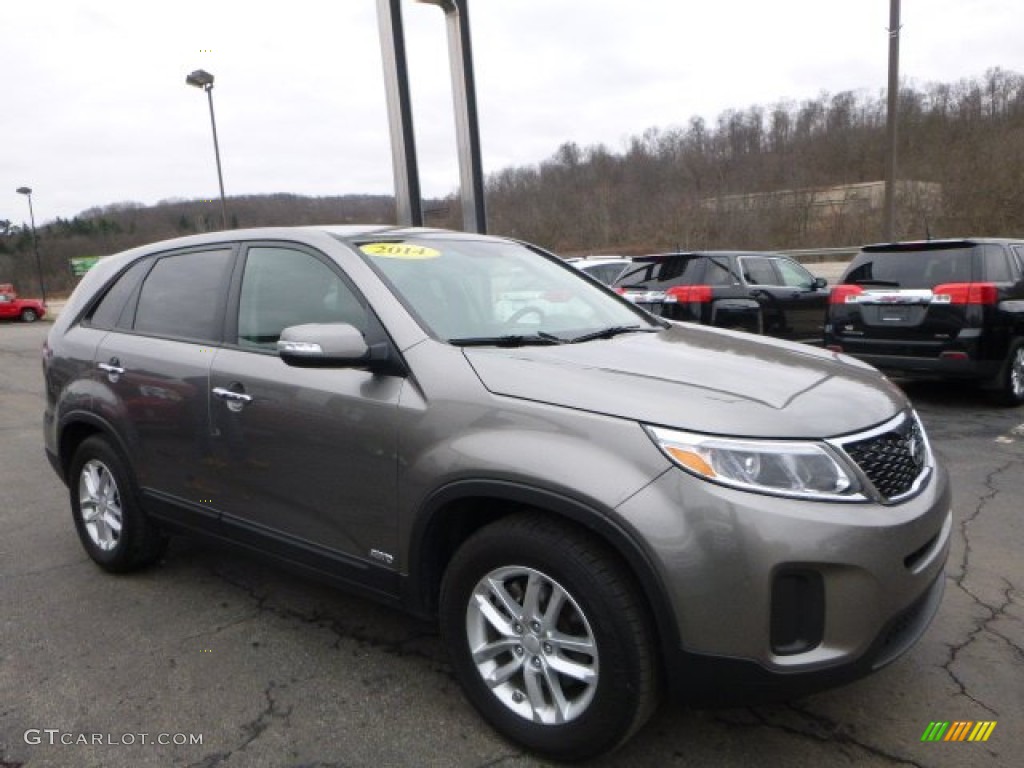 Metal Bronze 2014 Kia Sorento LX AWD Exterior Photo #110564977