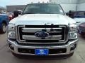 White Platinum Metallic - F350 Super Duty Lariat Crew Cab 4x4 DRW Photo No. 8