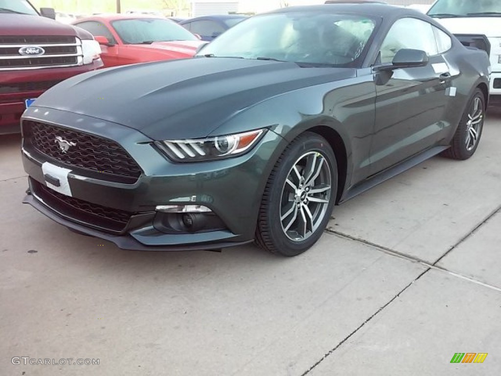 2016 Mustang EcoBoost Coupe - Guard Metallic / Ebony photo #4