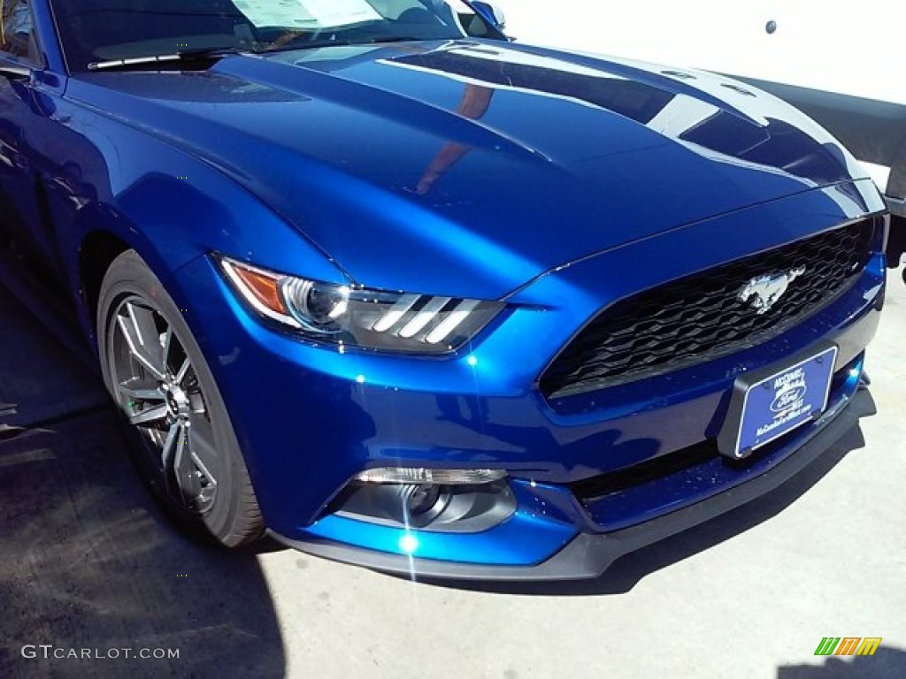 2016 Mustang EcoBoost Coupe - Deep Impact Blue Metallic / Ebony photo #2
