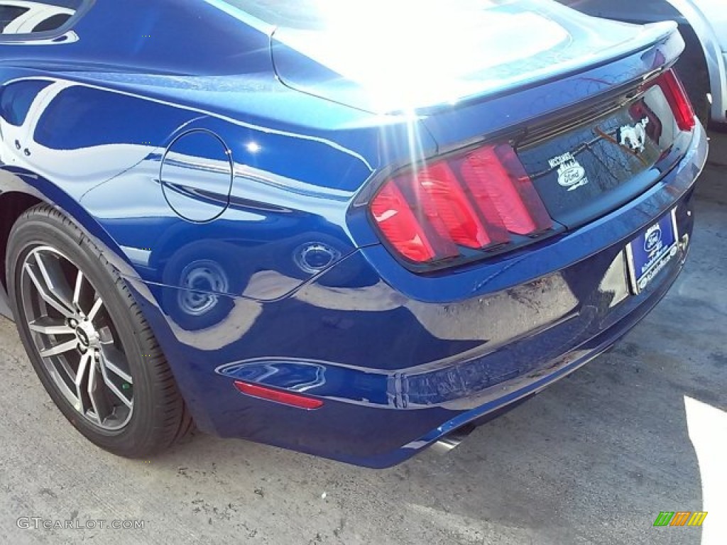 2016 Mustang EcoBoost Coupe - Deep Impact Blue Metallic / Ebony photo #8