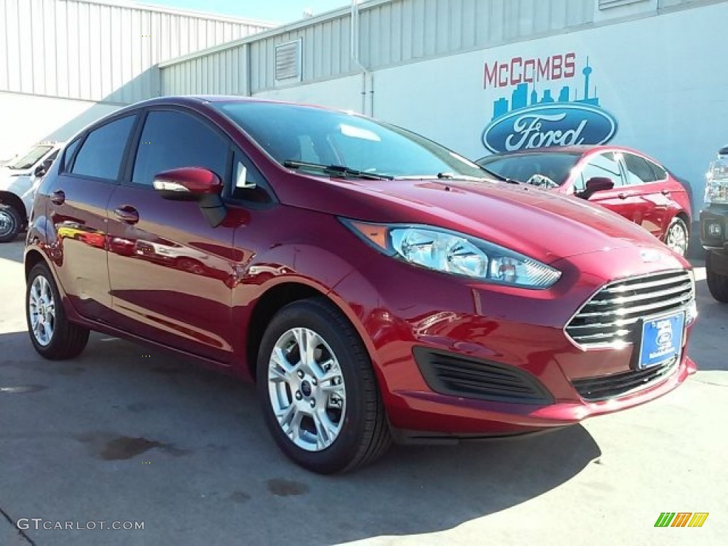 2016 Fiesta SE Hatchback - Ruby Red Metallic / Charcoal Black photo #1