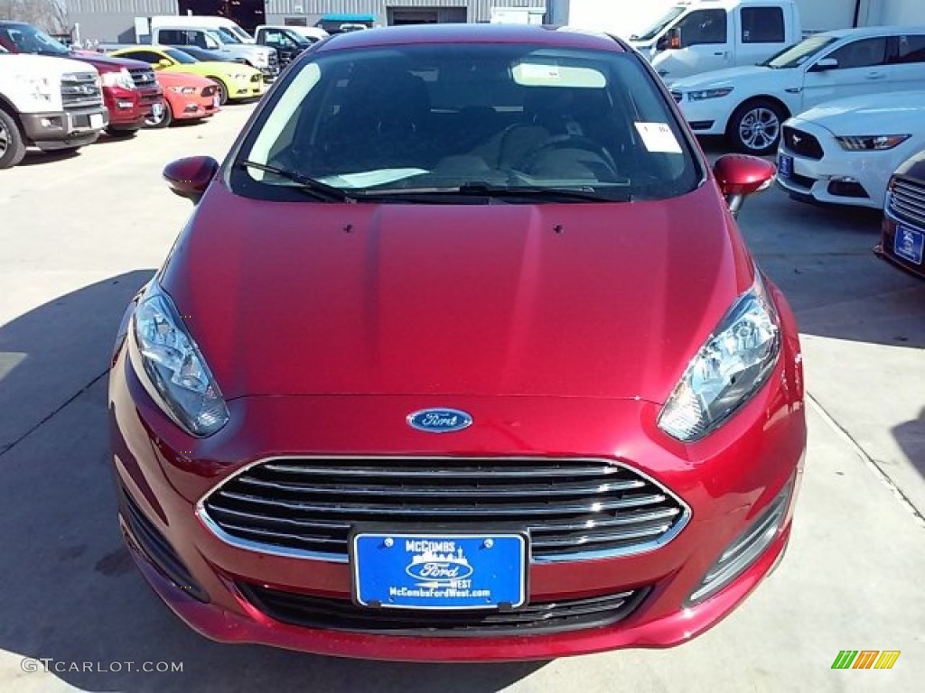 2016 Fiesta SE Hatchback - Ruby Red Metallic / Charcoal Black photo #5