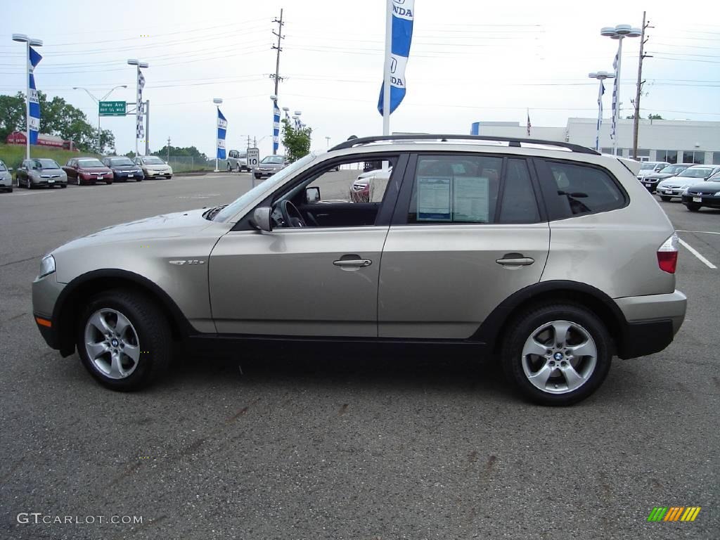 2007 X3 3.0si - Platinum Bronze Metallic / Black photo #2