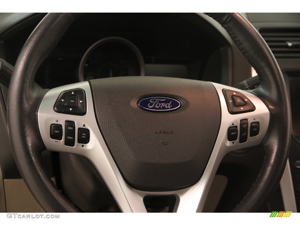 2013 Explorer XLT 4WD - White Platinum Tri-Coat / Medium Light Stone photo #6