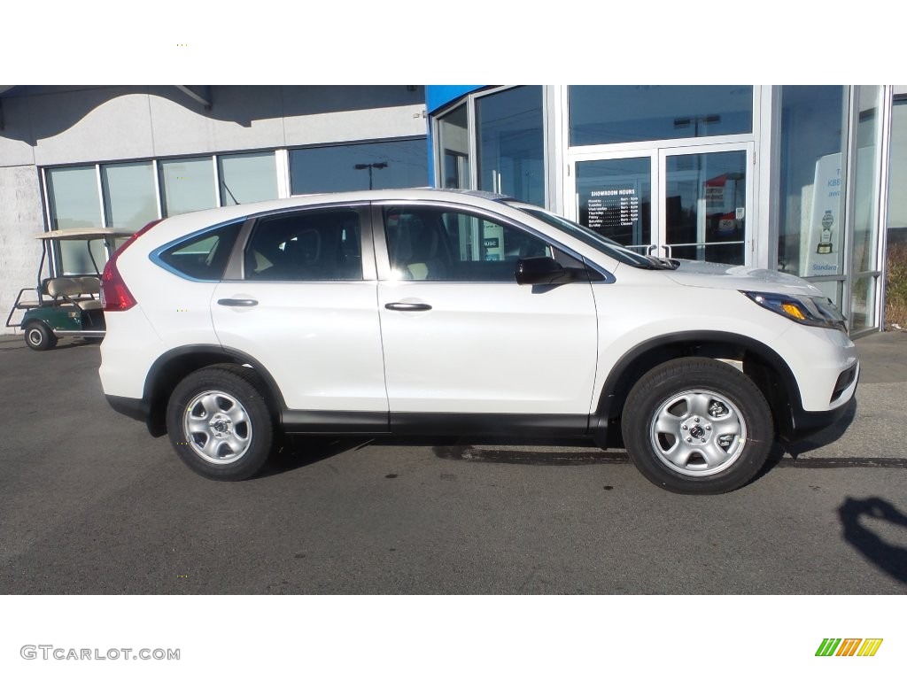 2016 CR-V LX AWD - White Diamond Pearl / Beige photo #2