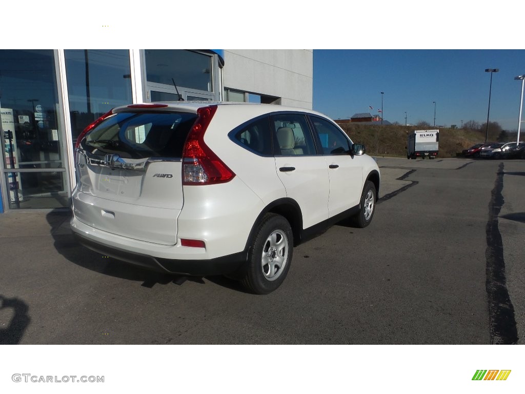 2016 CR-V LX AWD - White Diamond Pearl / Beige photo #4