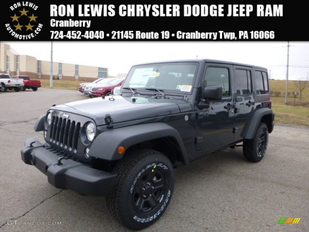 2016 Wrangler Unlimited Sport 4x4 - Rhino / Black photo #1