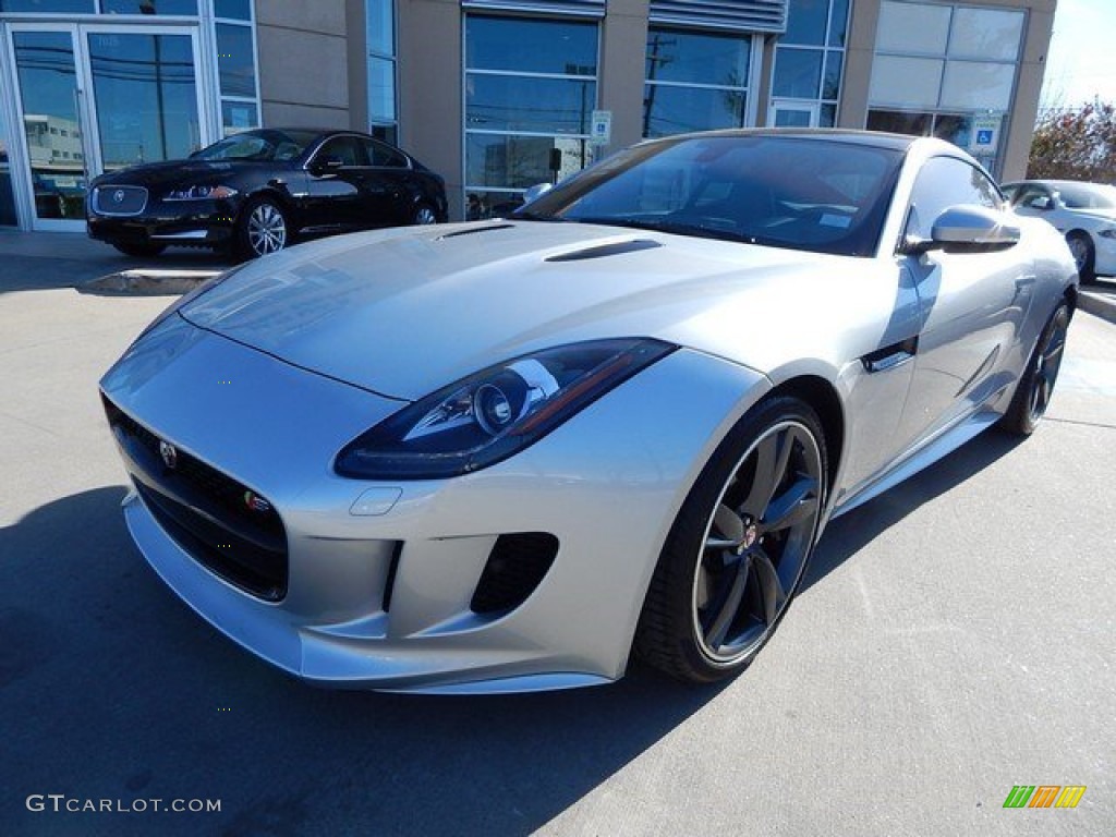 2015 F-TYPE S Coupe - Rhodium Silver Metallic / Jet photo #11