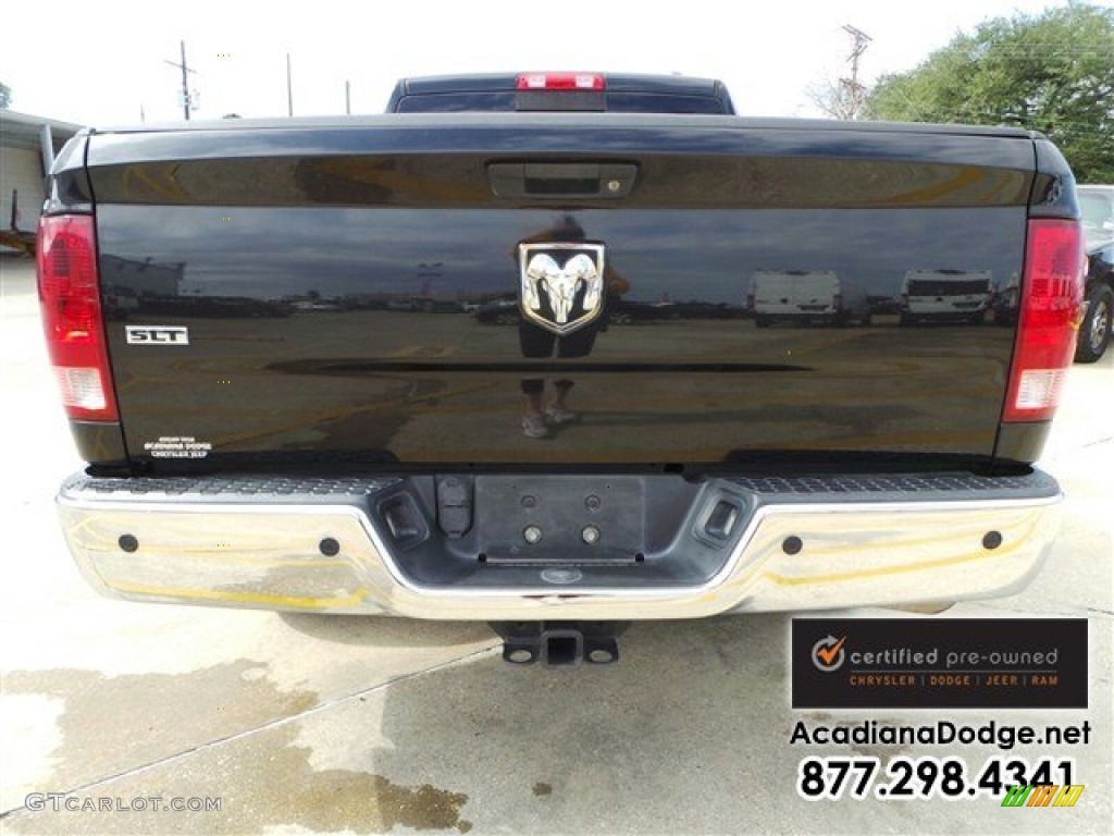 2011 Ram 1500 Big Horn Quad Cab - Brilliant Black Crystal Pearl / Dark Slate Gray/Medium Graystone photo #6