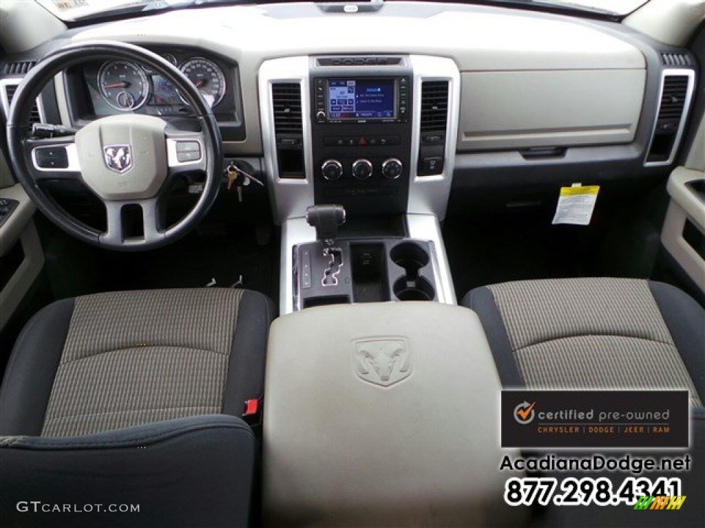 2011 Ram 1500 Big Horn Quad Cab - Brilliant Black Crystal Pearl / Dark Slate Gray/Medium Graystone photo #22