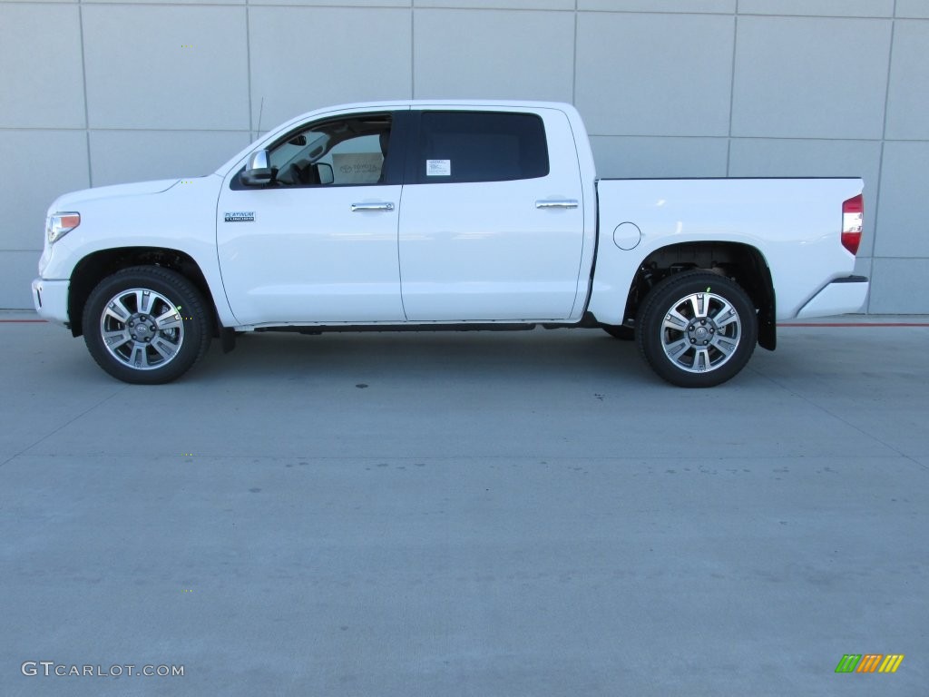 2016 Tundra Platinum CrewMax - Super White / Black photo #6