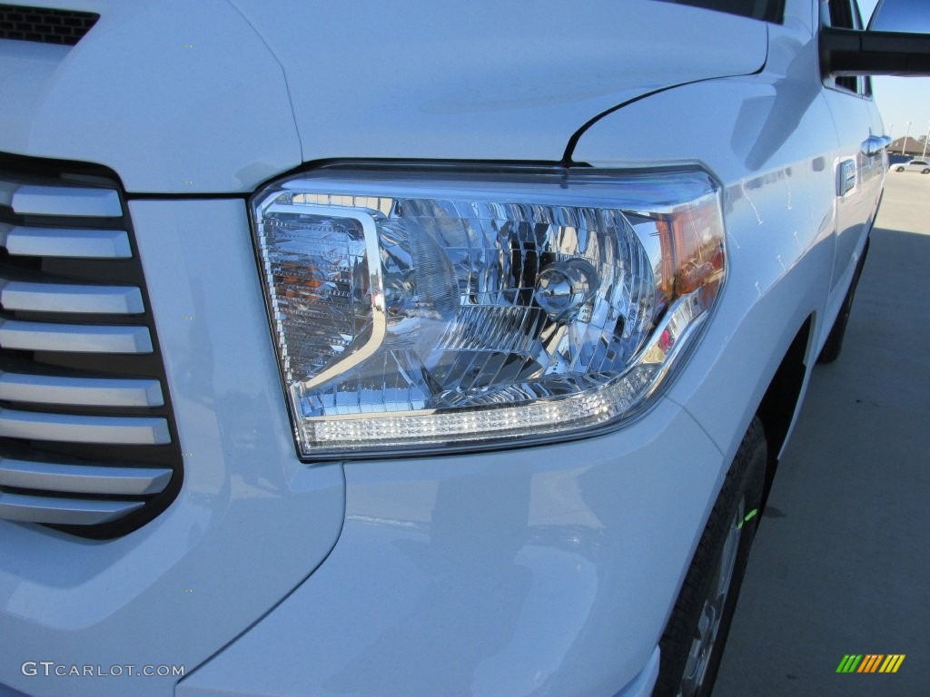 2016 Tundra Platinum CrewMax - Super White / Black photo #9