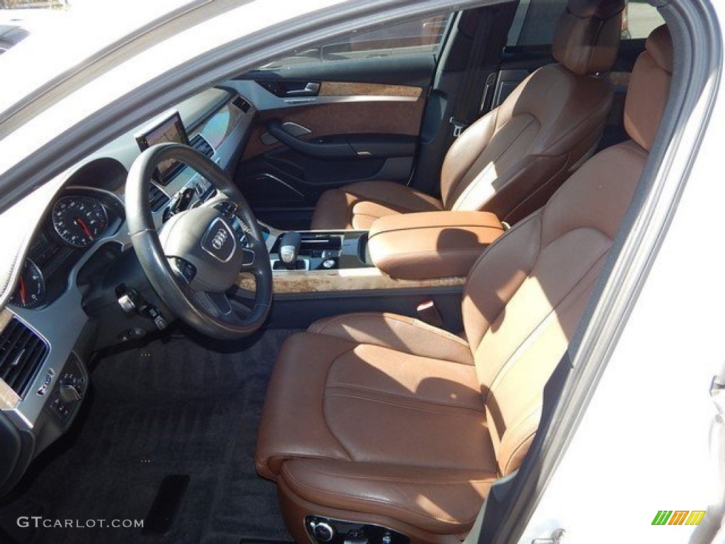 2011 A8 4.2 FSI quattro - Ibis White / Nougat Brown photo #3