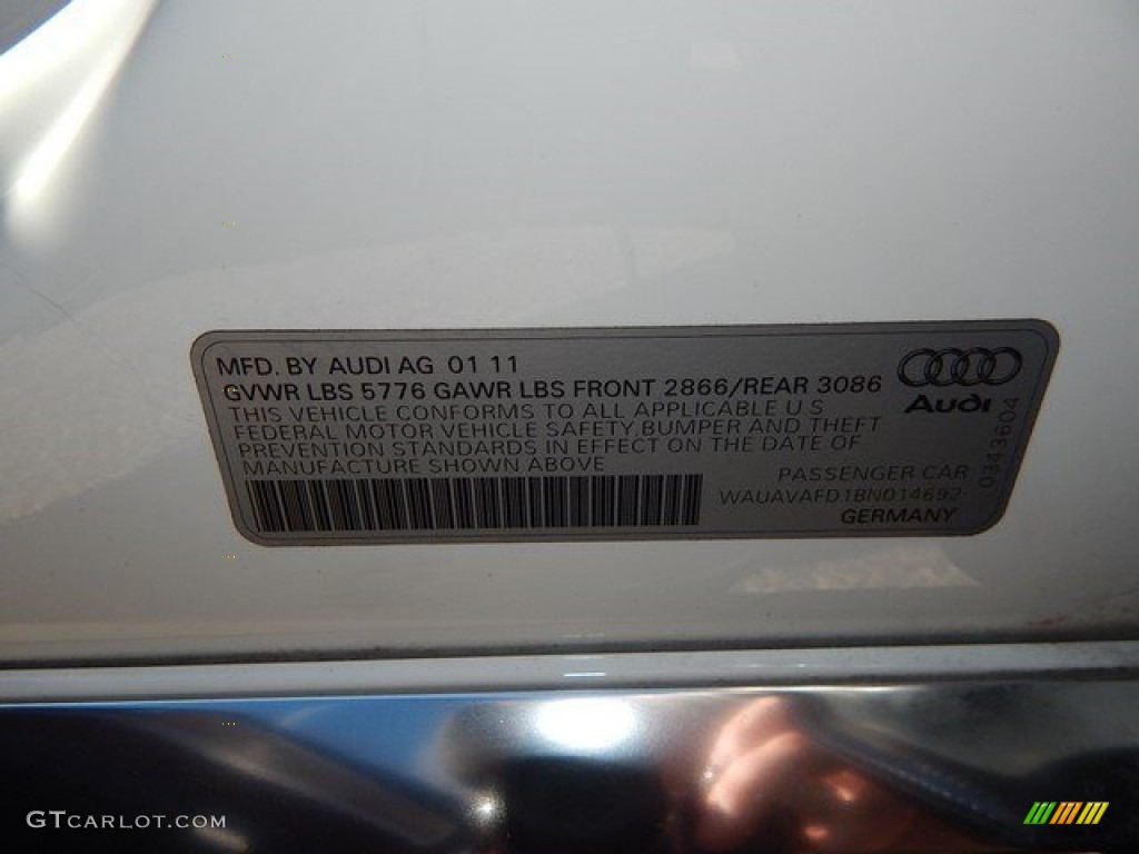 2011 A8 4.2 FSI quattro - Ibis White / Nougat Brown photo #44