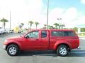 2010 Red Brick Nissan Frontier SE V6 King Cab 4x4  photo #2