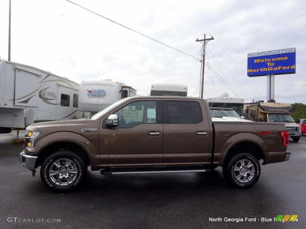 2016 F150 Lariat SuperCrew 4x4 - Caribou / Medium Light Camel photo #2