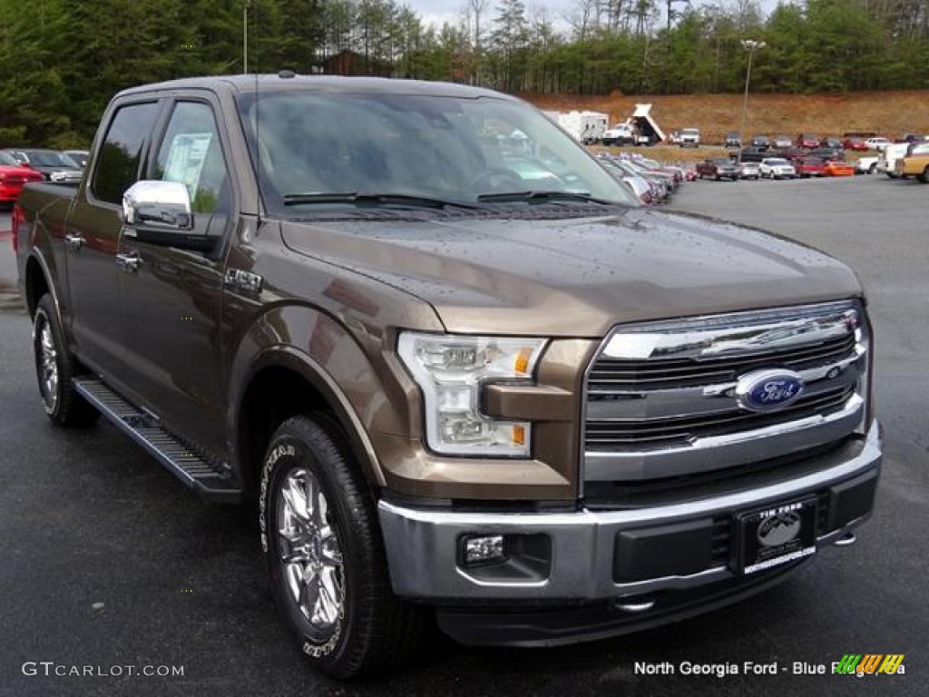 2016 F150 Lariat SuperCrew 4x4 - Caribou / Medium Light Camel photo #7