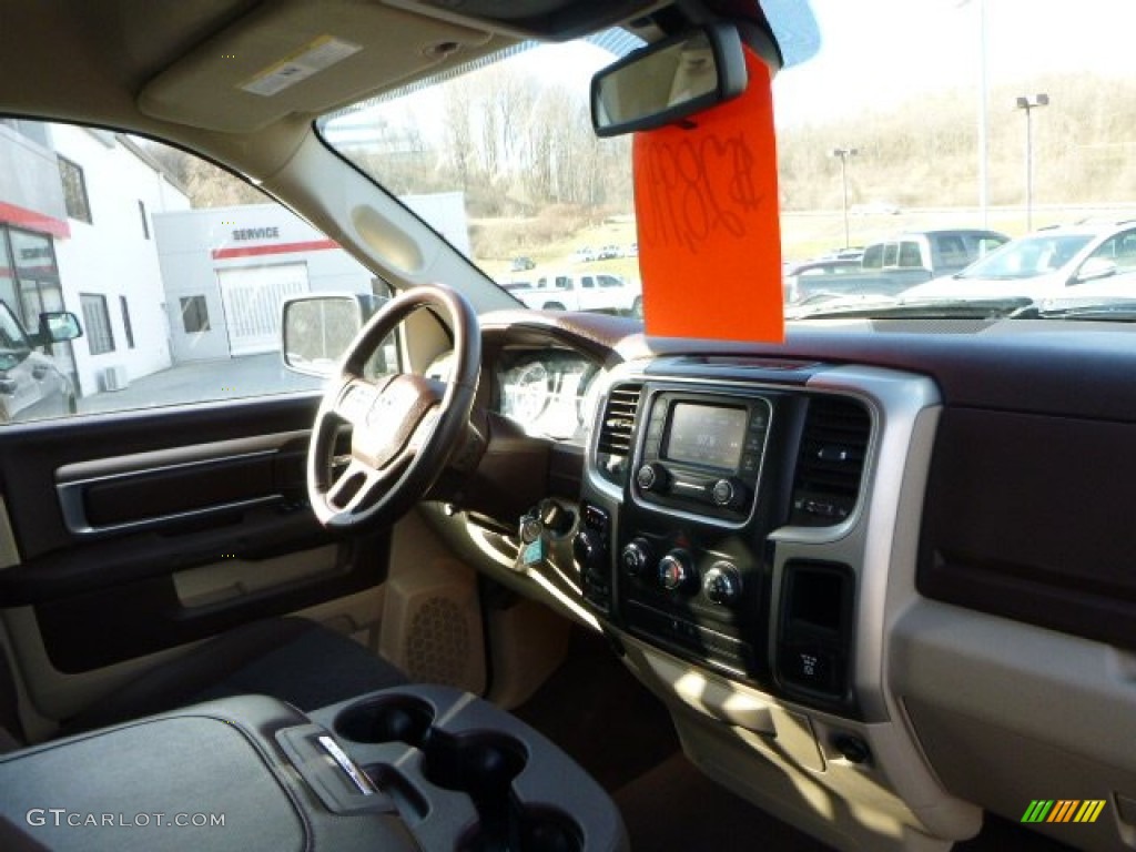 2014 1500 SLT Quad Cab 4x4 - Western Brown / Canyon Brown/Light Frost Beige photo #4