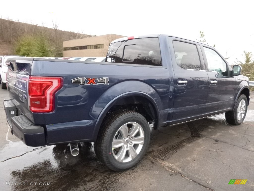 2016 F150 Platinum SuperCrew 4x4 - Blue Jeans / Black photo #2