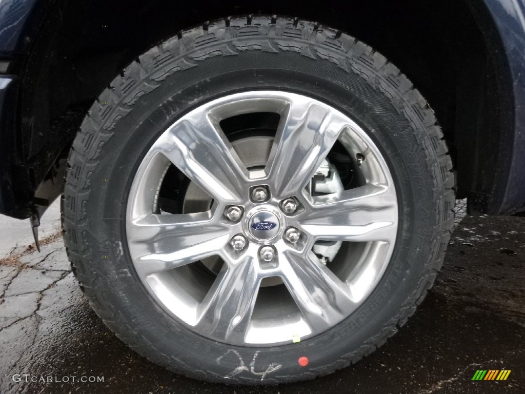 2016 F150 Platinum SuperCrew 4x4 - Blue Jeans / Black photo #5
