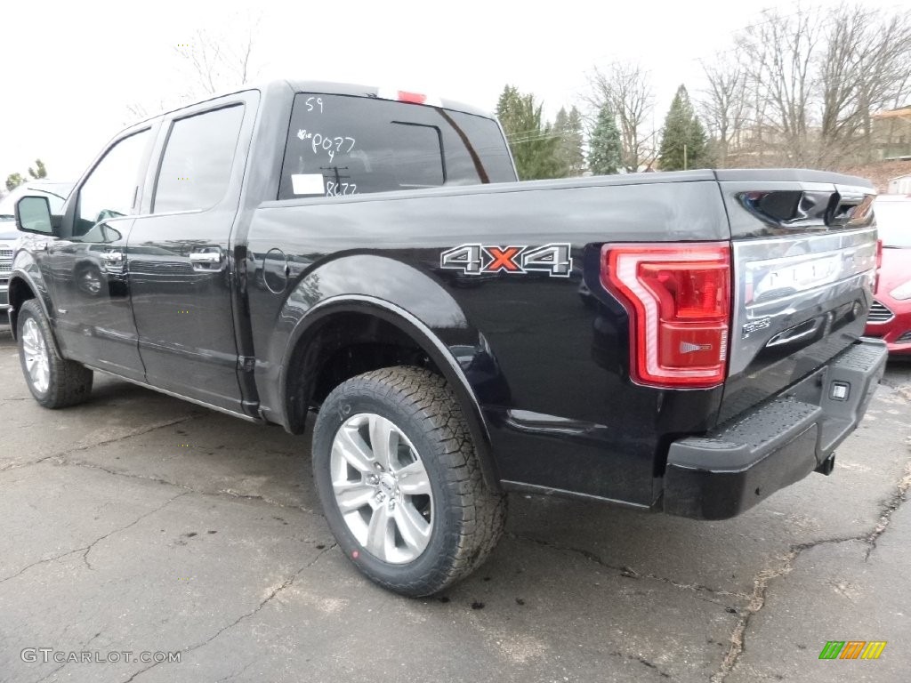 2016 F150 Platinum SuperCrew 4x4 - Shadow Black / Black photo #3