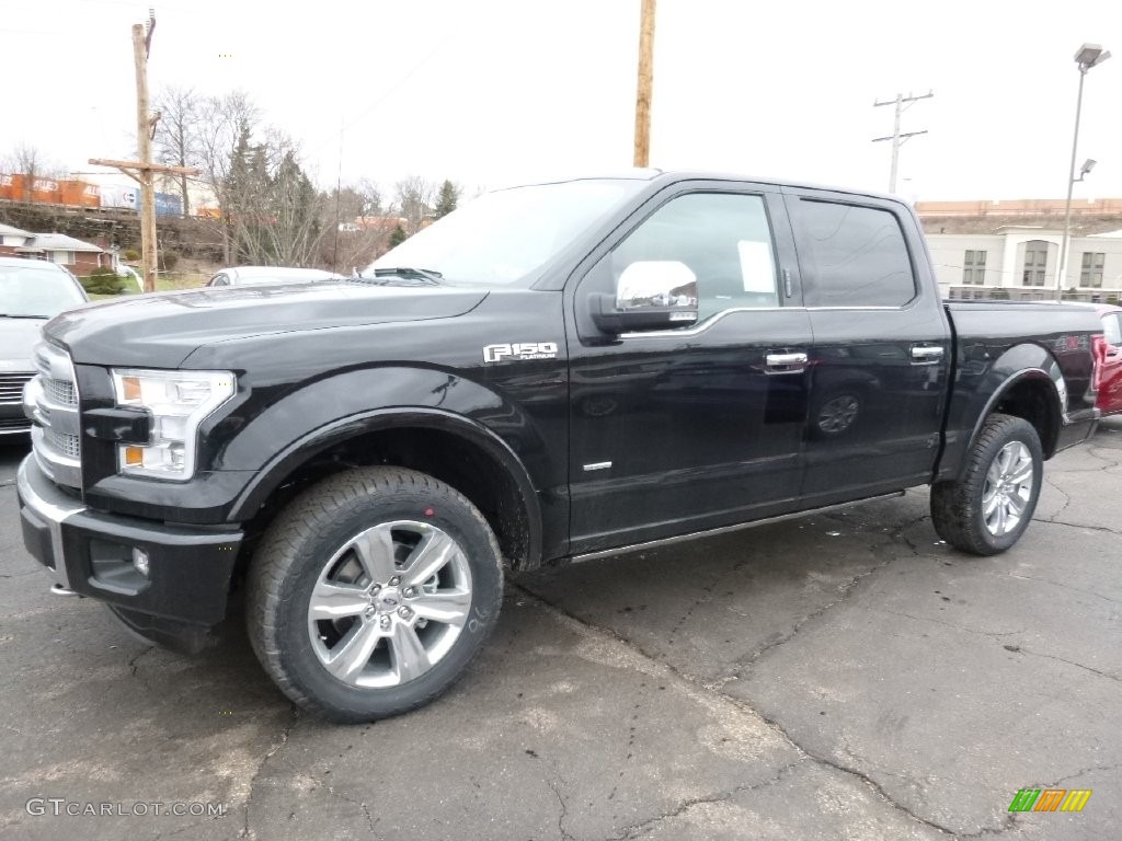 2016 F150 Platinum SuperCrew 4x4 - Shadow Black / Black photo #4