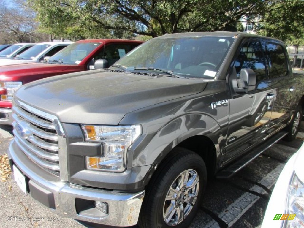 2016 F150 XLT SuperCrew - Magnetic / Medium Earth Gray photo #2