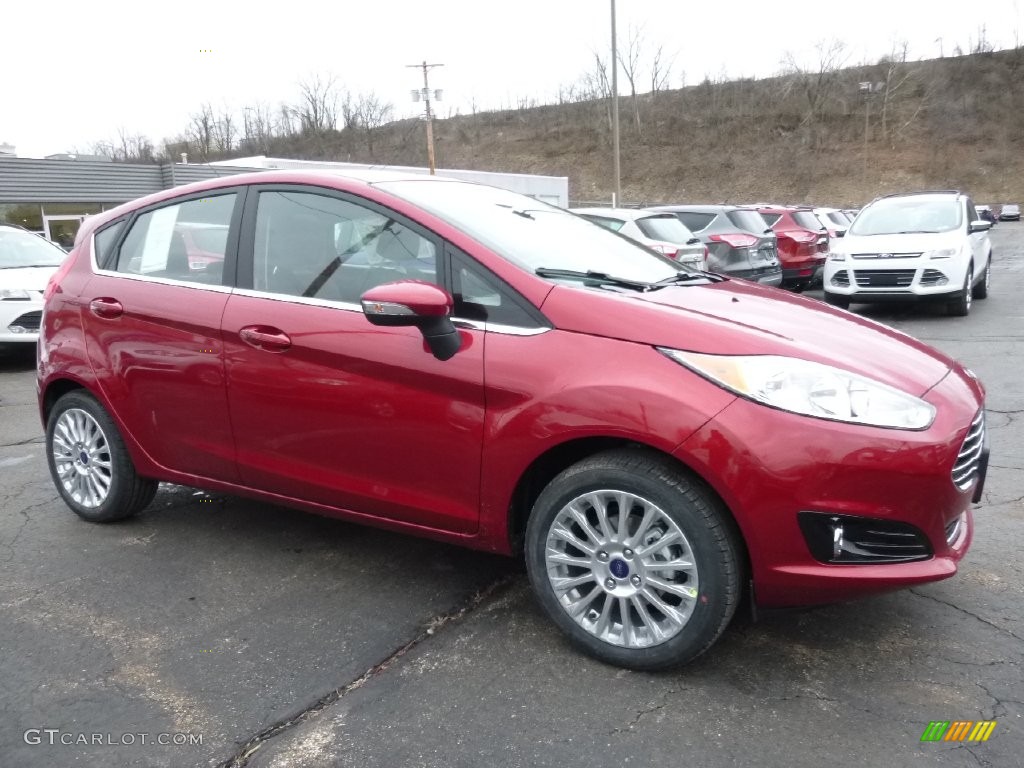 Ruby Red Metallic Ford Fiesta