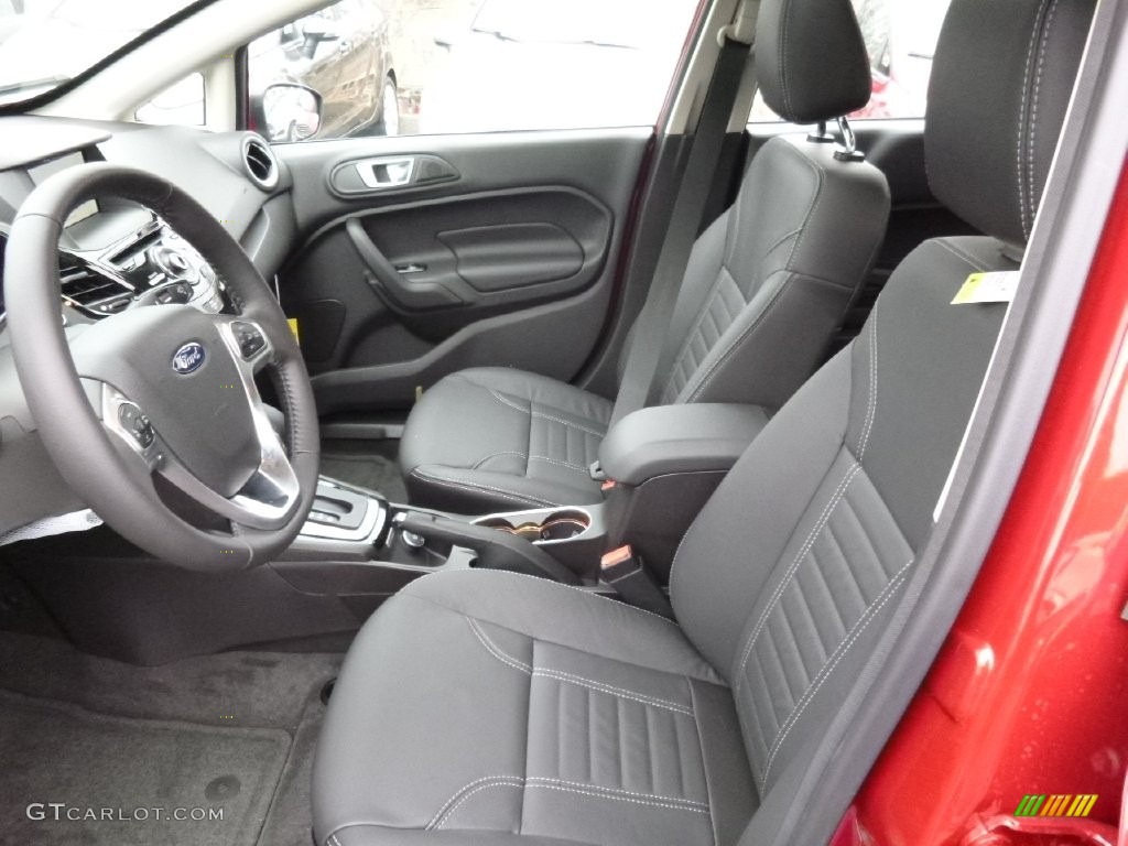 2016 Fiesta Titanium Hatchback - Ruby Red Metallic / Charcoal Black photo #6