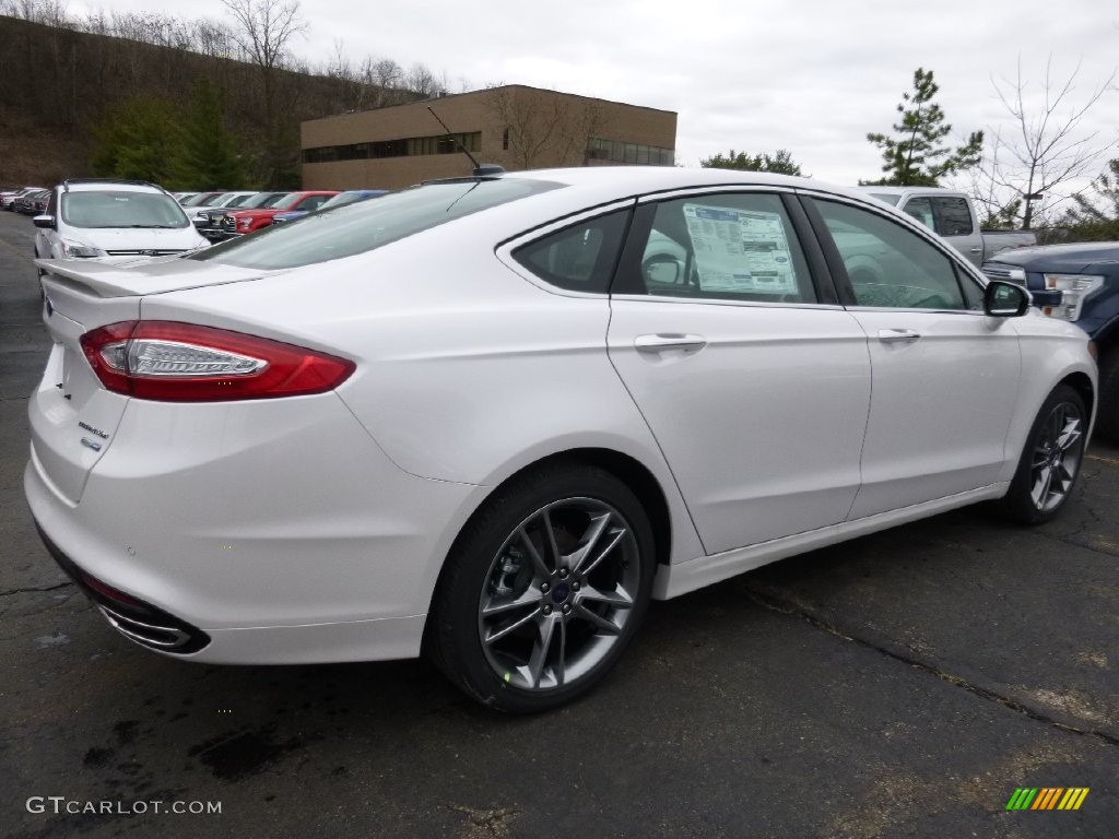 2016 Fusion Titanium AWD - White Platinum Tri-Coat Metallic / Charcoal Black photo #2