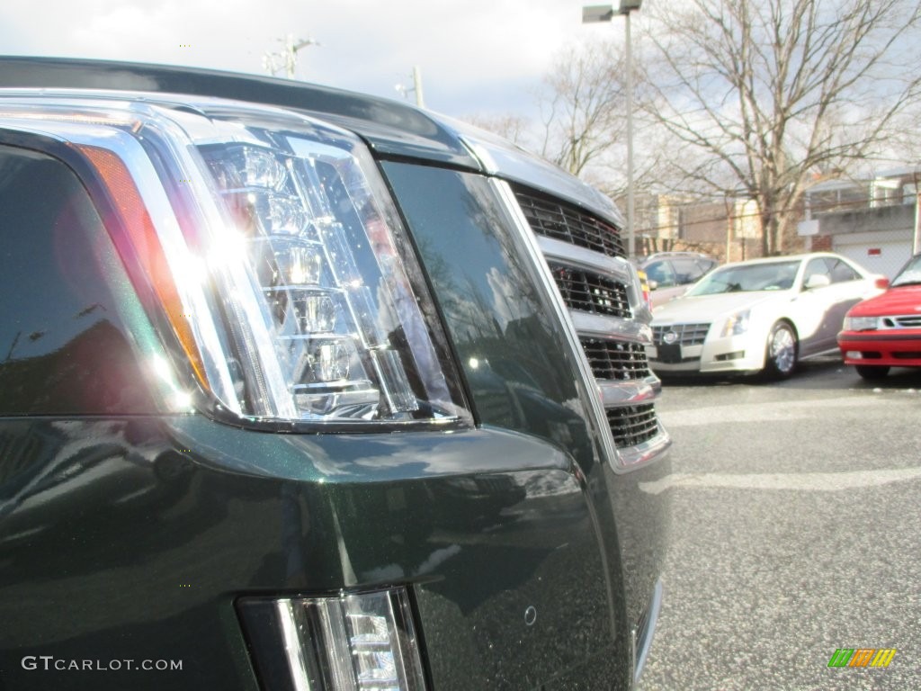 2016 Escalade Premium 4WD - Dark Emerald Metallic / Shale/Cocoa photo #9