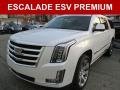 Crystal White Tricoat 2016 Cadillac Escalade ESV Premium 4WD