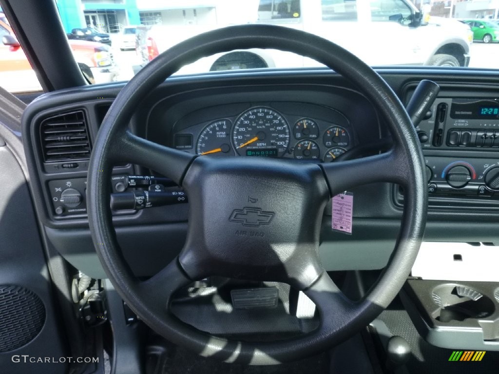 2000 Silverado 1500 LS Regular Cab 4x4 - Charcoal Gray Metallic / Graphite photo #17