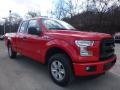2016 Race Red Ford F150 XL SuperCab 4x4  photo #9