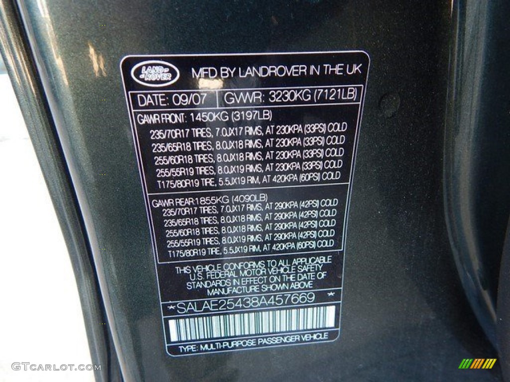 2008 LR3 V8 SE - Tonga Green Pearlescent / Alpaca Beige photo #52