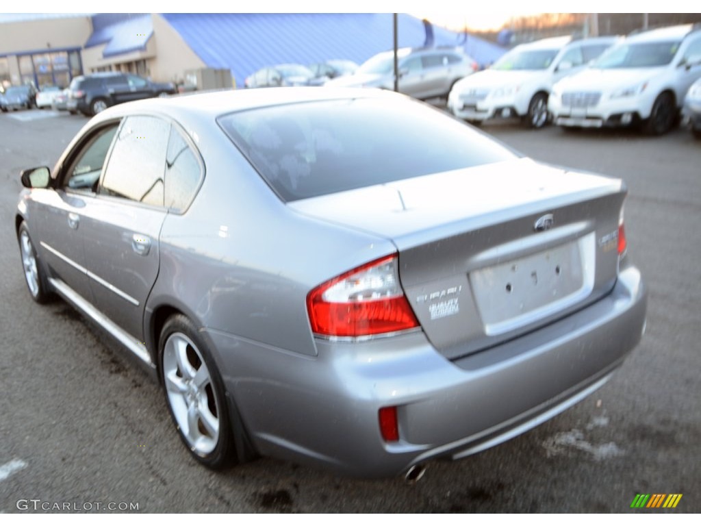 2008 Legacy 2.5i Limited Sedan - Quartz Silver Metallic / Off Black photo #11