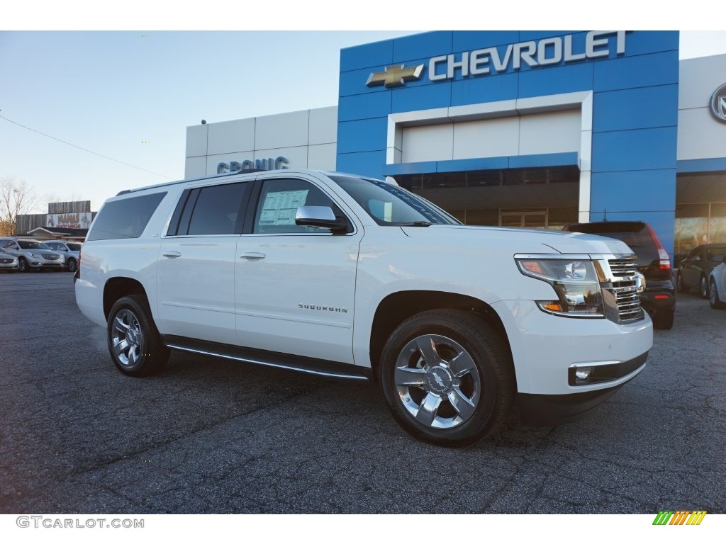 2016 Suburban LTZ - Summit White / Cocoa/Dune photo #1
