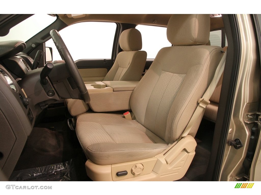 2013 F150 XLT SuperCrew 4x4 - Pale Adobe Metallic / Adobe photo #7